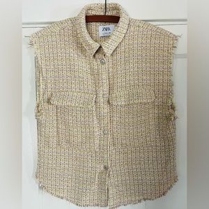Zara tweed vest